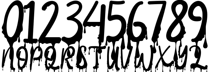 Ghost Blood Font Alte caractere