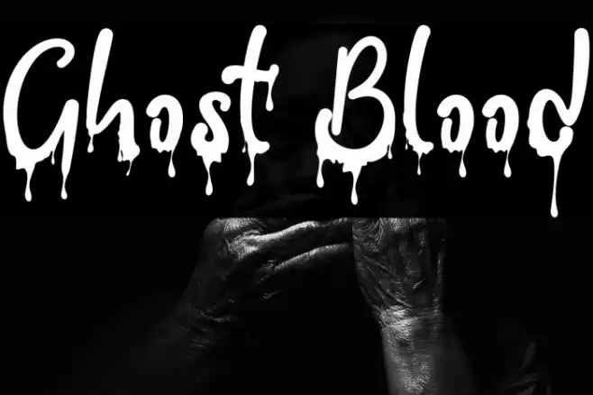 Ghost Blood फ़ॉन्ट examples