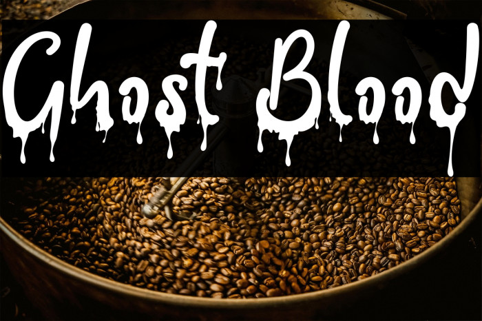 Ghost Blood Font examples