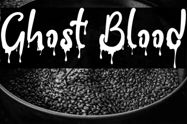 Ghost Blood फ़ॉन्ट examples