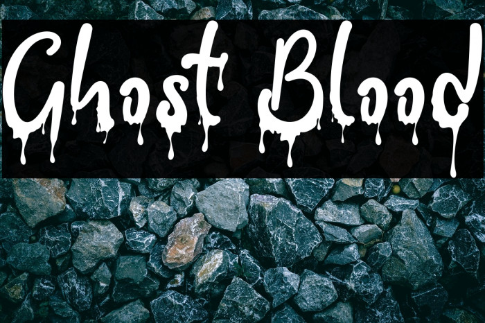 Ghost Blood Font examples
