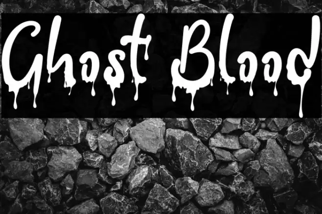 Ghost Blood फ़ॉन्ट examples