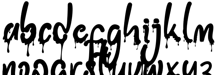 Ghost Blood Font Litere mici