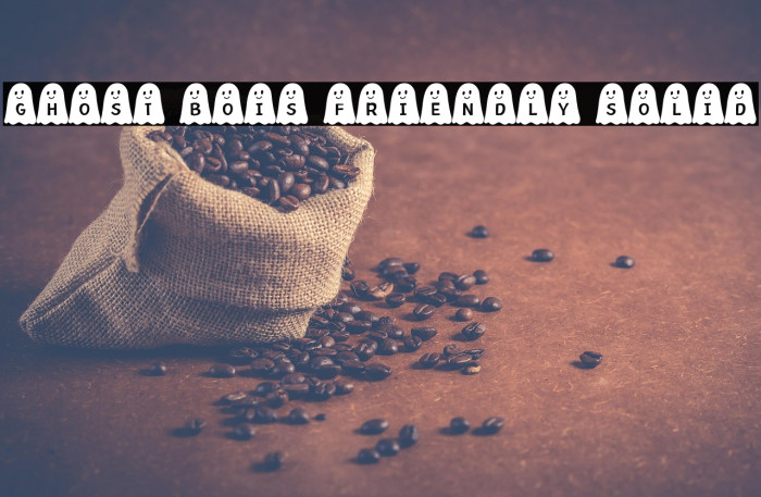 Ghost Bois Friendly Solid Шрифта examples