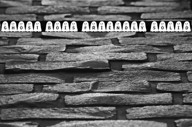 Ghost Bois Friendly Solid Font examples