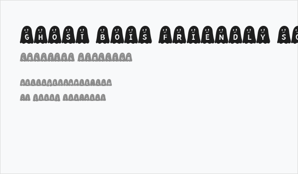 Ghost Bois Friendly Solid Business Card