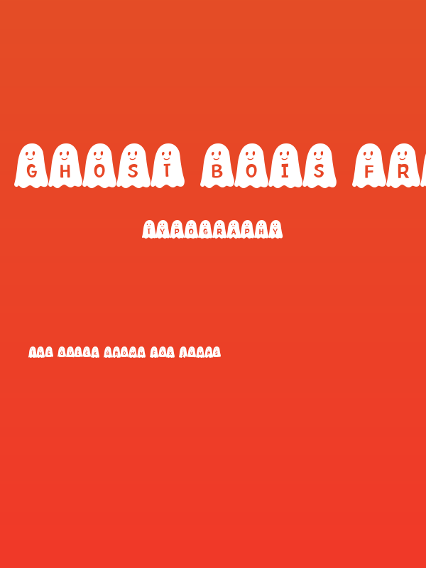 Ghost Bois Friendly Solid Poster