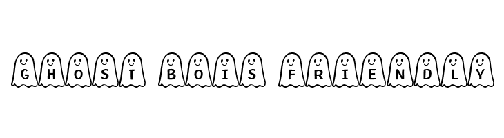 Ghost Bois Friendly  नि: शुल्क फ़ॉन्ट्स डाउनलोड
