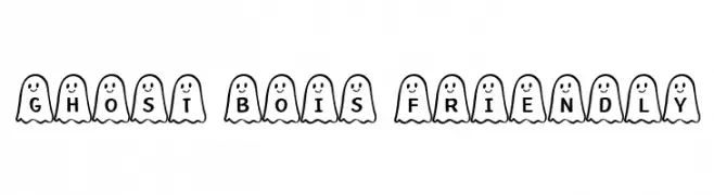 Ghost Bois Friendly  Free Fonts Download