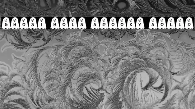 Ghost Bois Spooky Solid Font examples