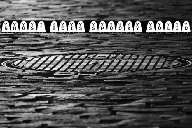 Ghost Bois Spooky Solid Font examples