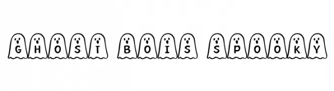 Ghost Bois Spooky  Free Fonts Download