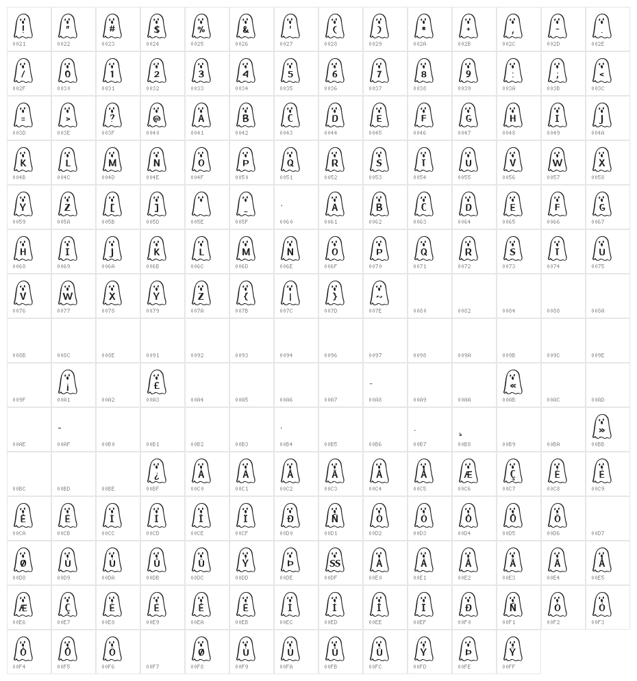 Ghost Bois Spooky Character Map