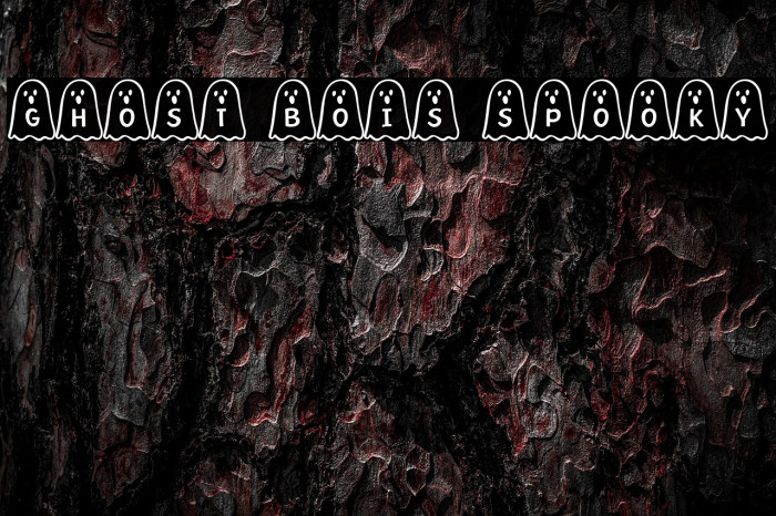 Ghost Bois Spooky Шрифта examples