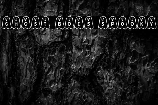 Ghost Bois Spooky Font examples