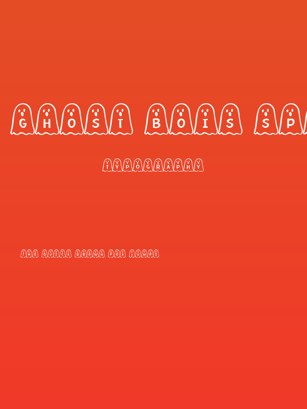 Ghost Bois Spooky Poster