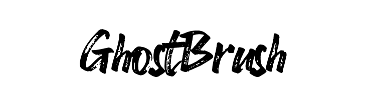 Ghost Brush  Fuentes Gratis Descargar