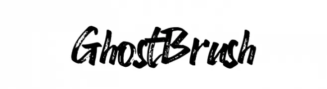 Ghost Brush  font caratteri gratis