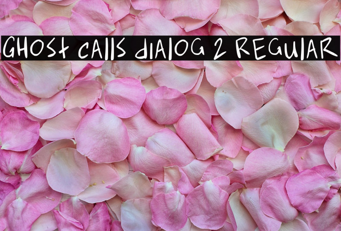 Ghost Calls Dialog 2 Regular Example 2
