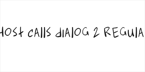 Ghost Calls Dialog 2 Regular Logo
