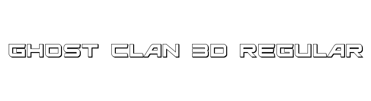 Ghost Clan 3D Regular Font