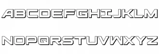 Ghost Clan 3D Regular Polices MAJUSCULES