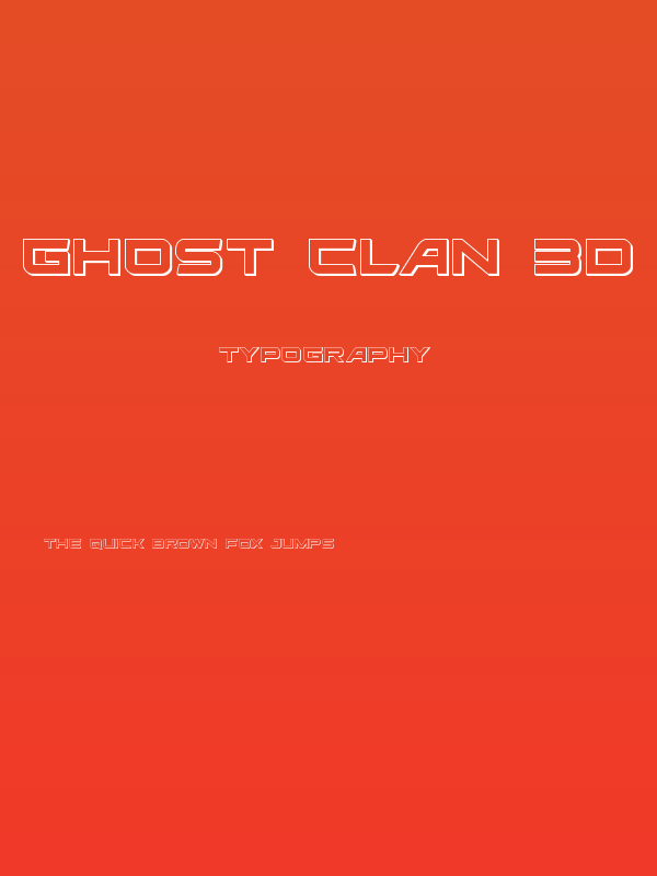 Ghost Clan 3D Regular Poster