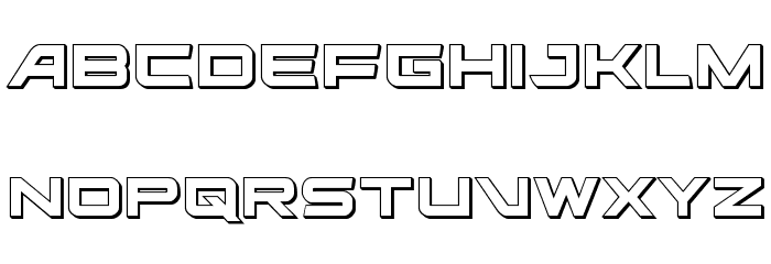 Ghost Clan 3D Regular Font LOWERCASE