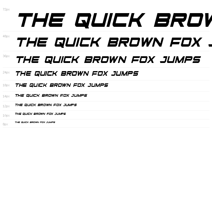 Ghost Clan Condensed Italic Waterfall