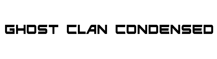 Ghost Clan Condensed  font caratteri gratis