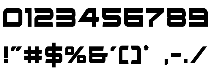 Ghost Clan Condensed Font OTHER CHARS