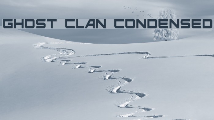 Ghost Clan Condensed Font examples