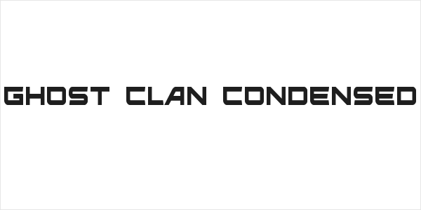 Ghost Clan Condensed Logo