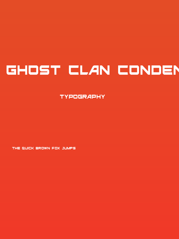 Ghost Clan Condensed Poster