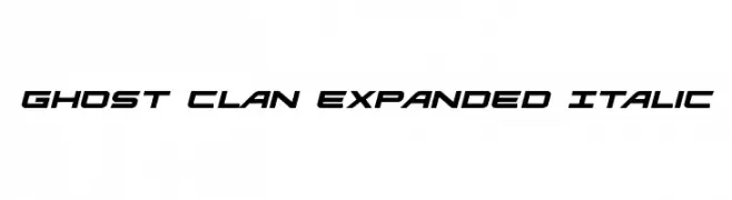 Ghost Clan Expanded Italic 