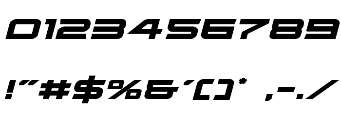 Ghost Clan Expanded Italic Font OTHER CHARS