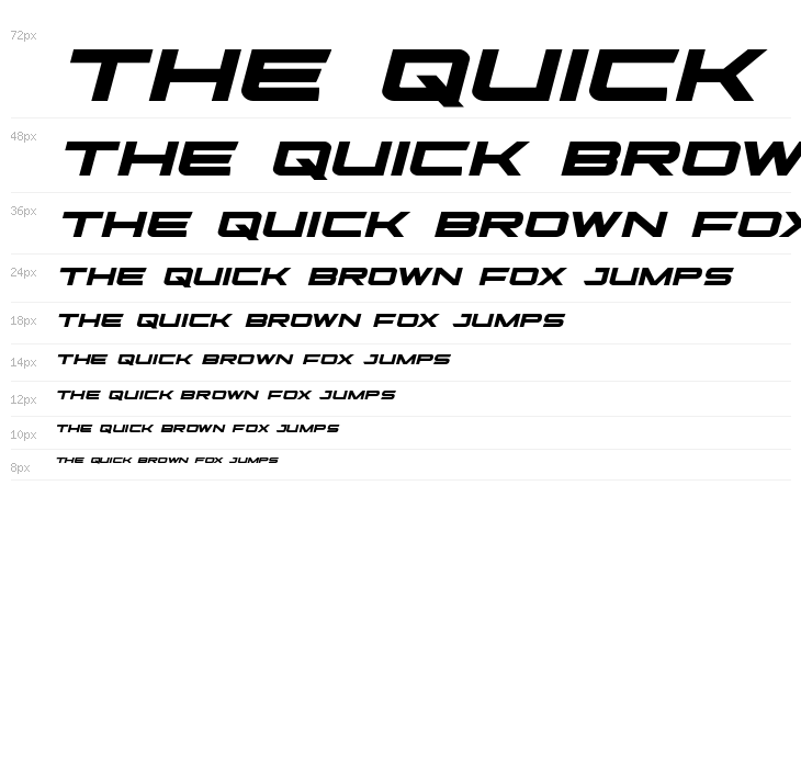 Ghost Clan Expanded Italic Waterfall