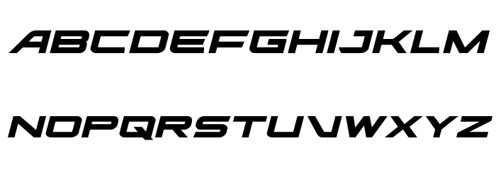Ghost Clan Expanded Italic Font LOWERCASE