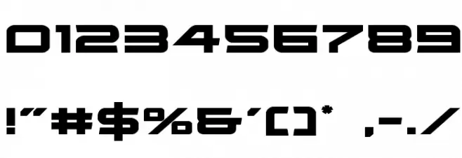 Ghost Clan Expanded Font OTHER CHARS