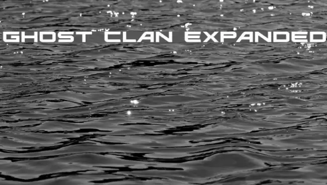 Ghost Clan Expanded Font examples