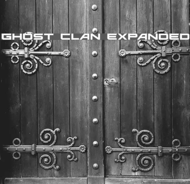 Ghost Clan Expanded Font examples