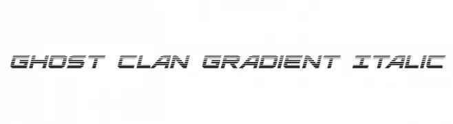Ghost Clan Gradient Italic 