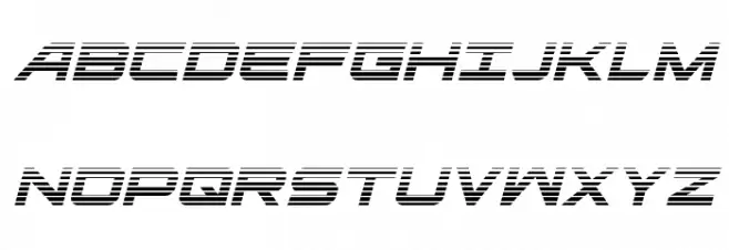 Ghost Clan Gradient Italic フォント 大文字