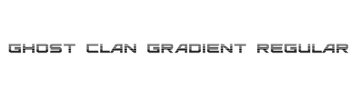 Ghost Clan Gradient Regular Font