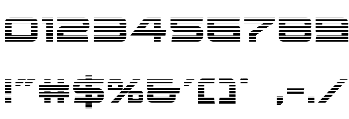 Ghost Clan Gradient Regular Font OTHER CHARS
