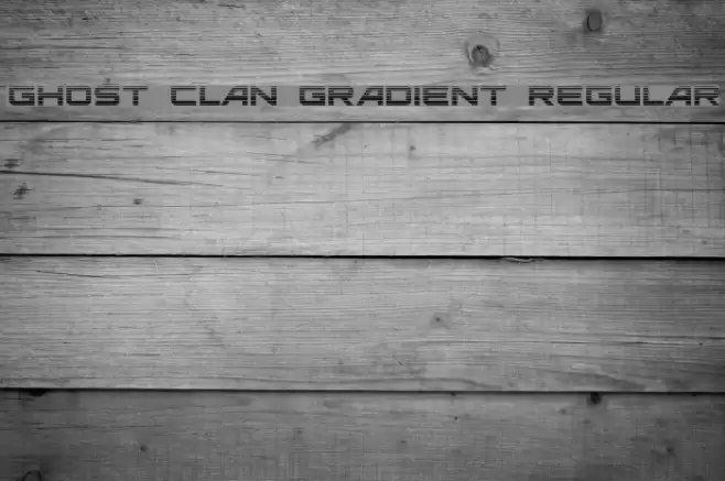 Ghost Clan Gradient Regular Font examples