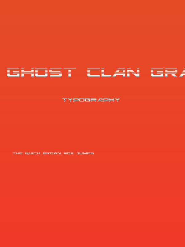 Ghost Clan Gradient Regular Poster