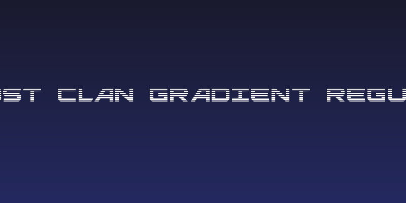 Ghost Clan Gradient Regular Social Header