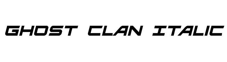 Ghost Clan Italic Font