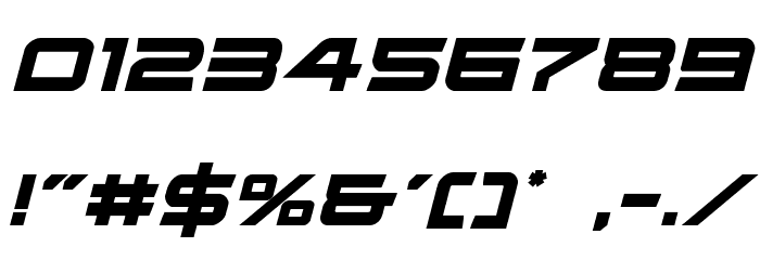 Ghost Clan Italic Font OTHER CHARS